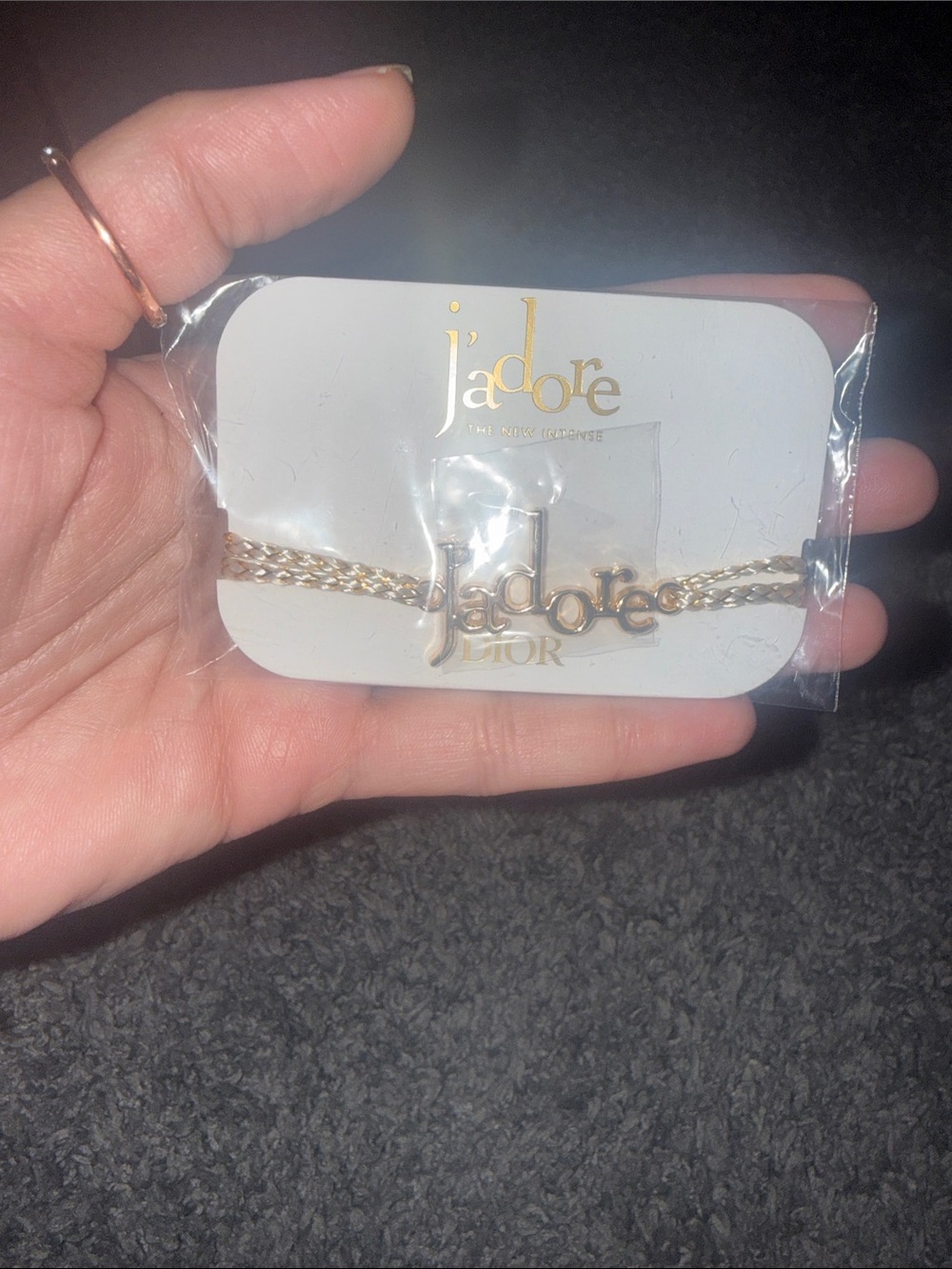 Jadore Gold Script LogoBracelet